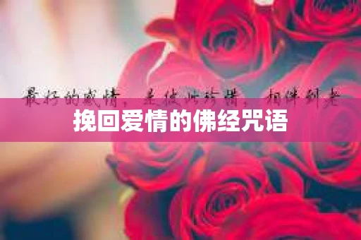 挽回爱情的佛经咒语