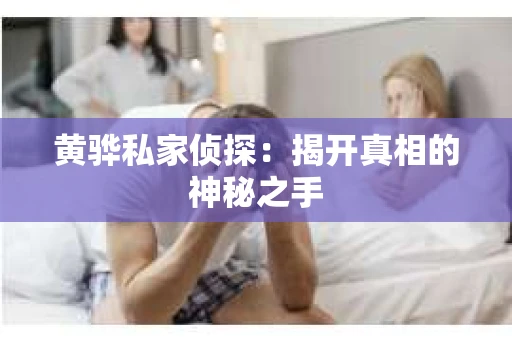 黄骅私家侦探：揭开真相的神秘之手