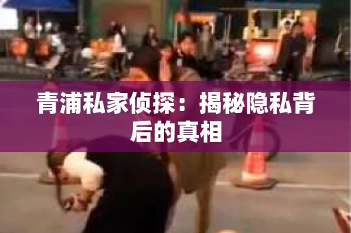 青浦私家侦探：揭秘隐私背后的真相