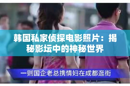 韩国私家侦探电影照片：揭秘影坛中的神秘世界