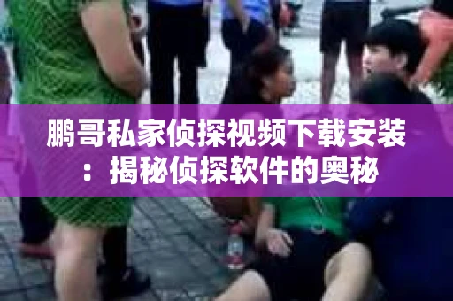 鹏哥私家侦探视频下载安装：揭秘侦探软件的奥秘