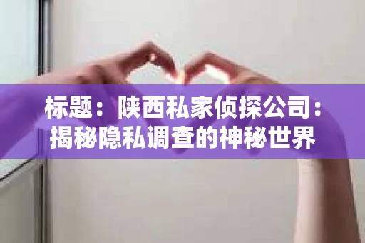 标题：陕西私家侦探公司：揭秘隐私调查的神秘世界