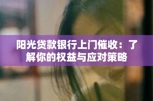 阳光贷款银行上门催收：了解你的权益与应对策略