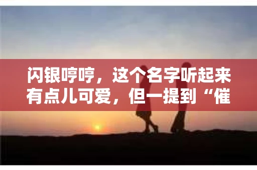 闪银哼哼，这个名字听起来有点儿可爱，但一提到“催收”，气氛就变得严肃起来。今天，我们就来聊聊这个话题，揭开“闪银哼哼催收”的神秘面纱。