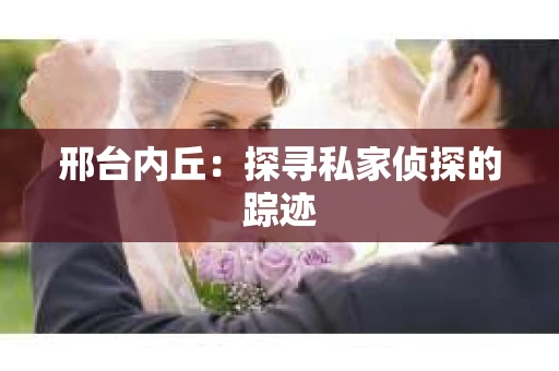 邢台内丘：探寻私家侦探的踪迹
