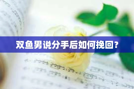 双鱼男说分手后如何挽回？