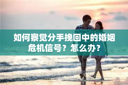 如何察觉分手挽回中的婚姻危机信号？怎么办？