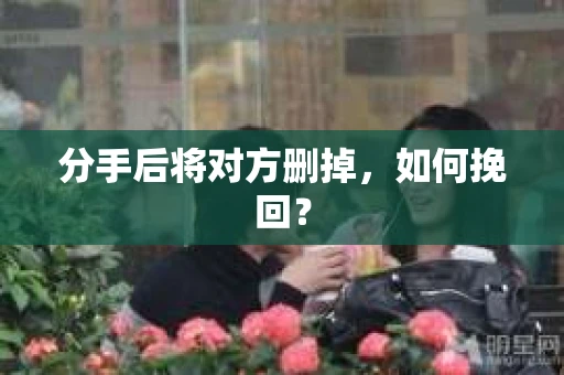 分手后将对方删掉，如何挽回？