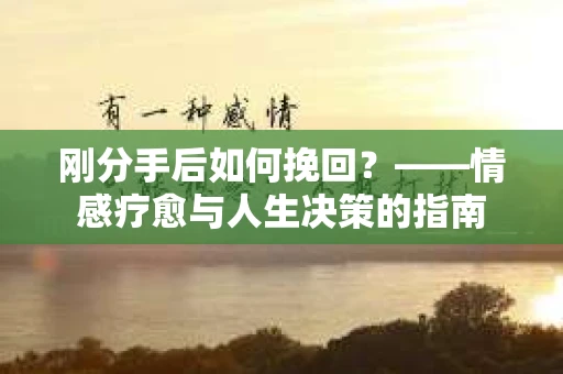 刚分手后如何挽回？——情感疗愈与人生决策的指南