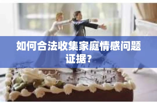 如何合法收集家庭情感问题证据？