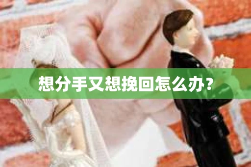 想分手又想挽回怎么办？